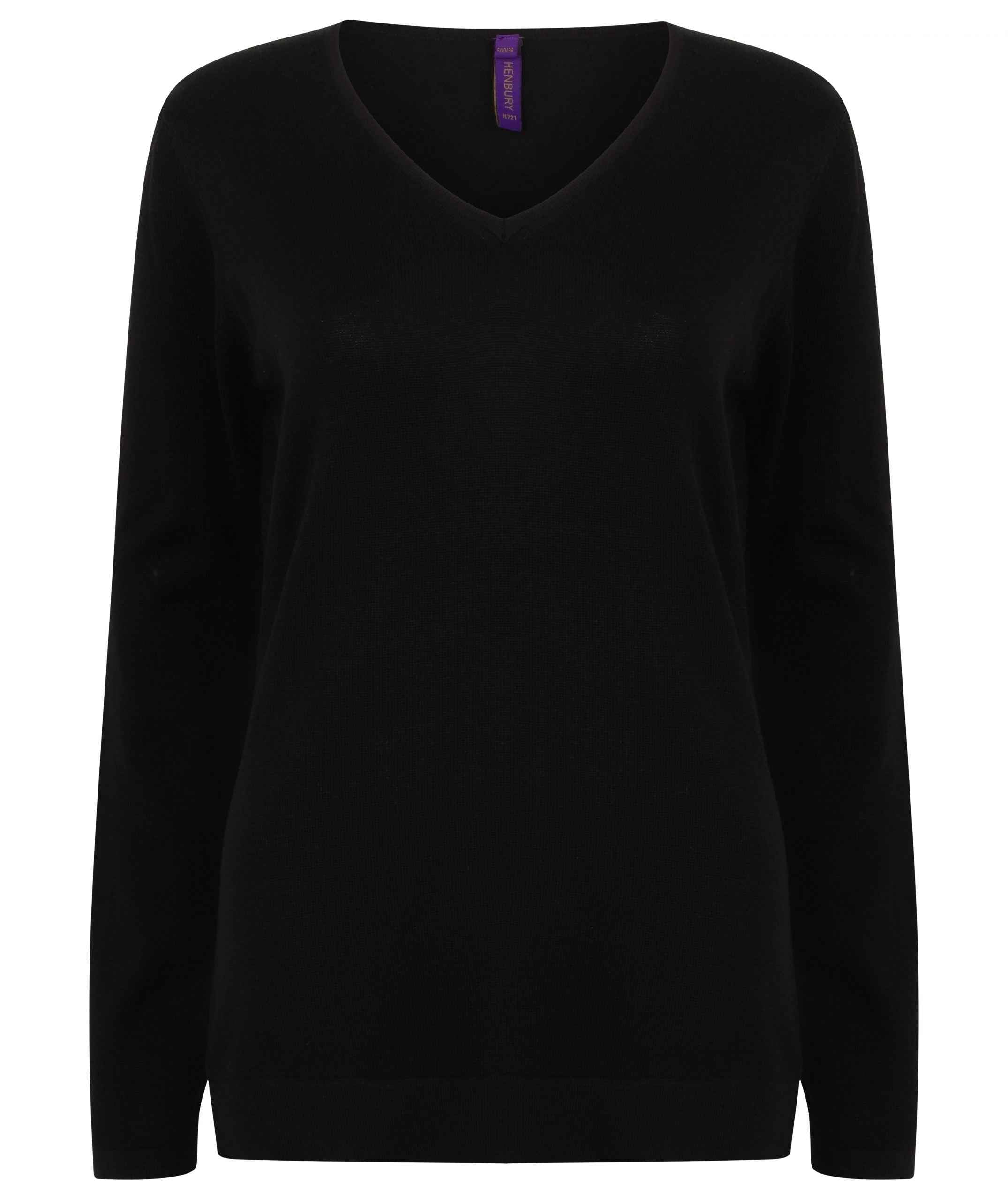 Henbury Ladies Lightweight V-Neck Jumper