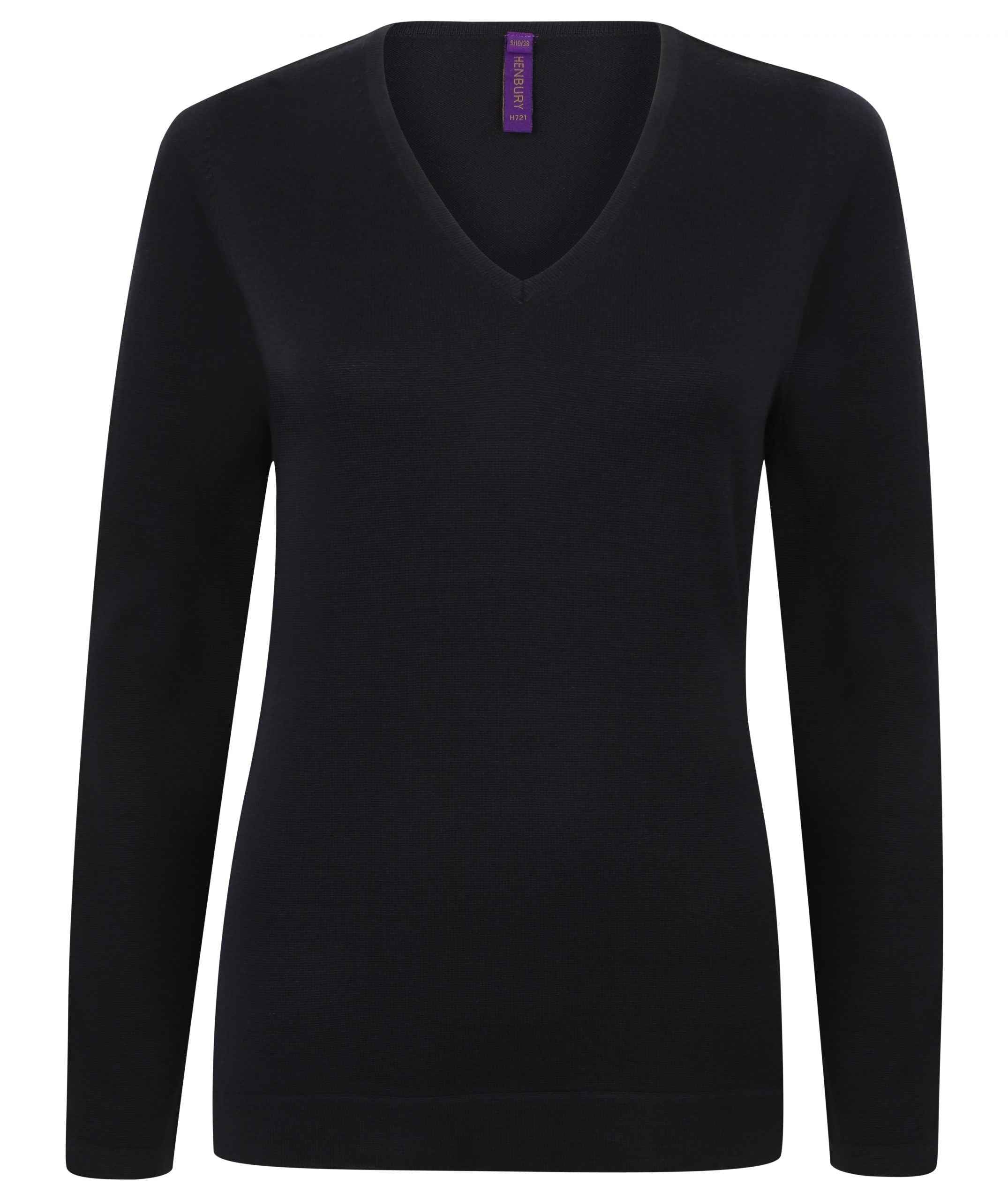 Henbury Ladies Lightweight V-Neck Jumper