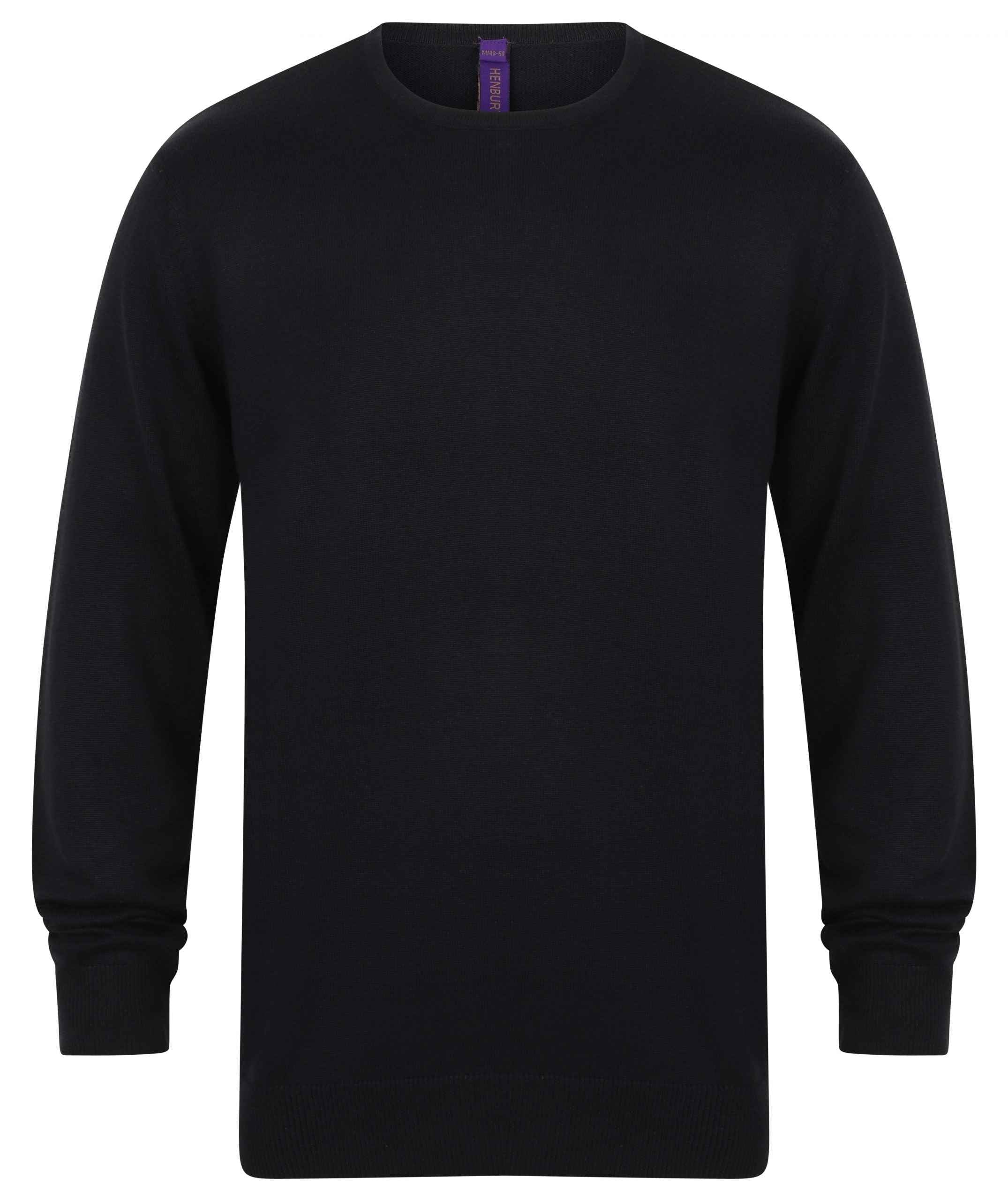 Henbury Mens Lightweight Crew Neck Jumper