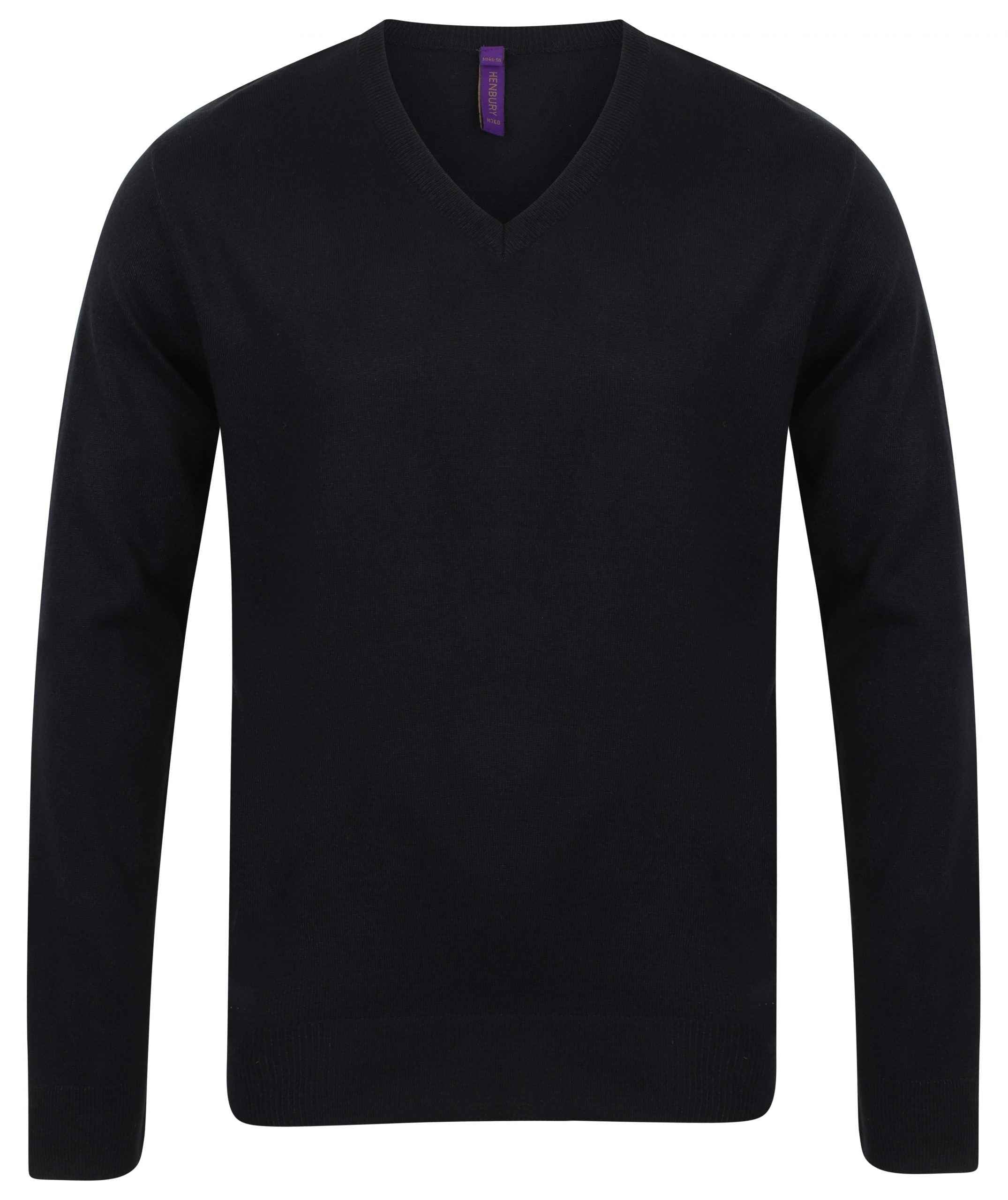Henbury Mens Lightweight V-Neck Jumper