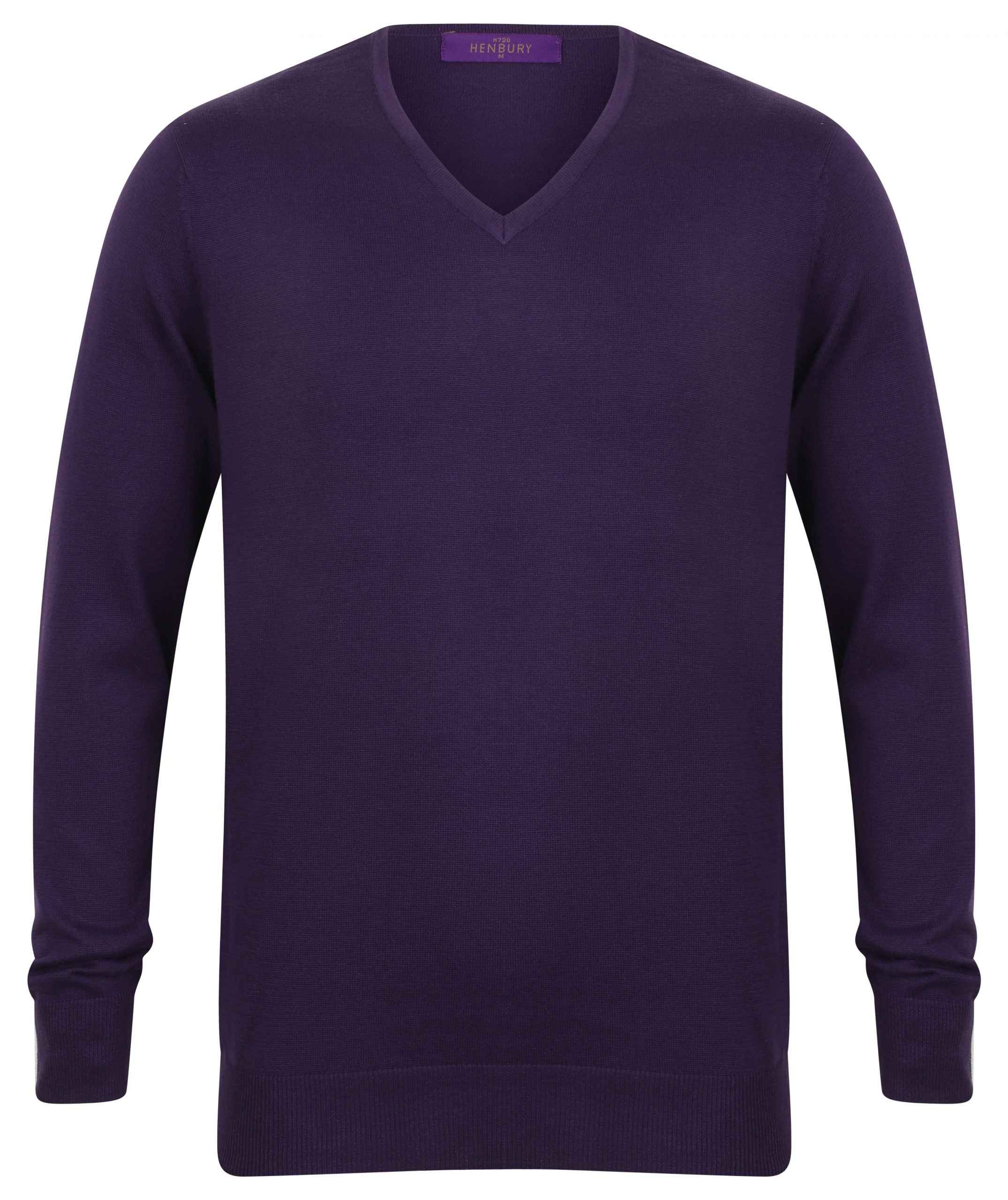 Henbury Mens Lightweight V-Neck Jumper