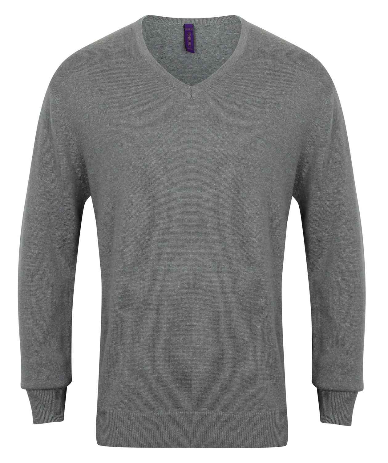 Henbury Mens Lightweight V-Neck Jumper