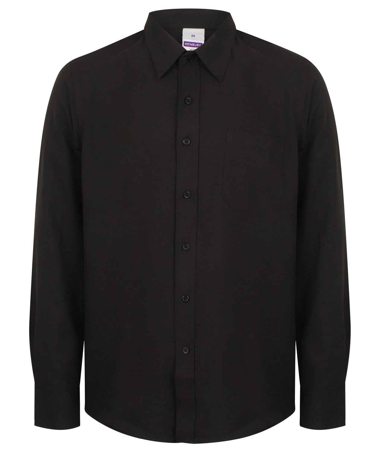 Henbury Mens L/S Wicking Shirt