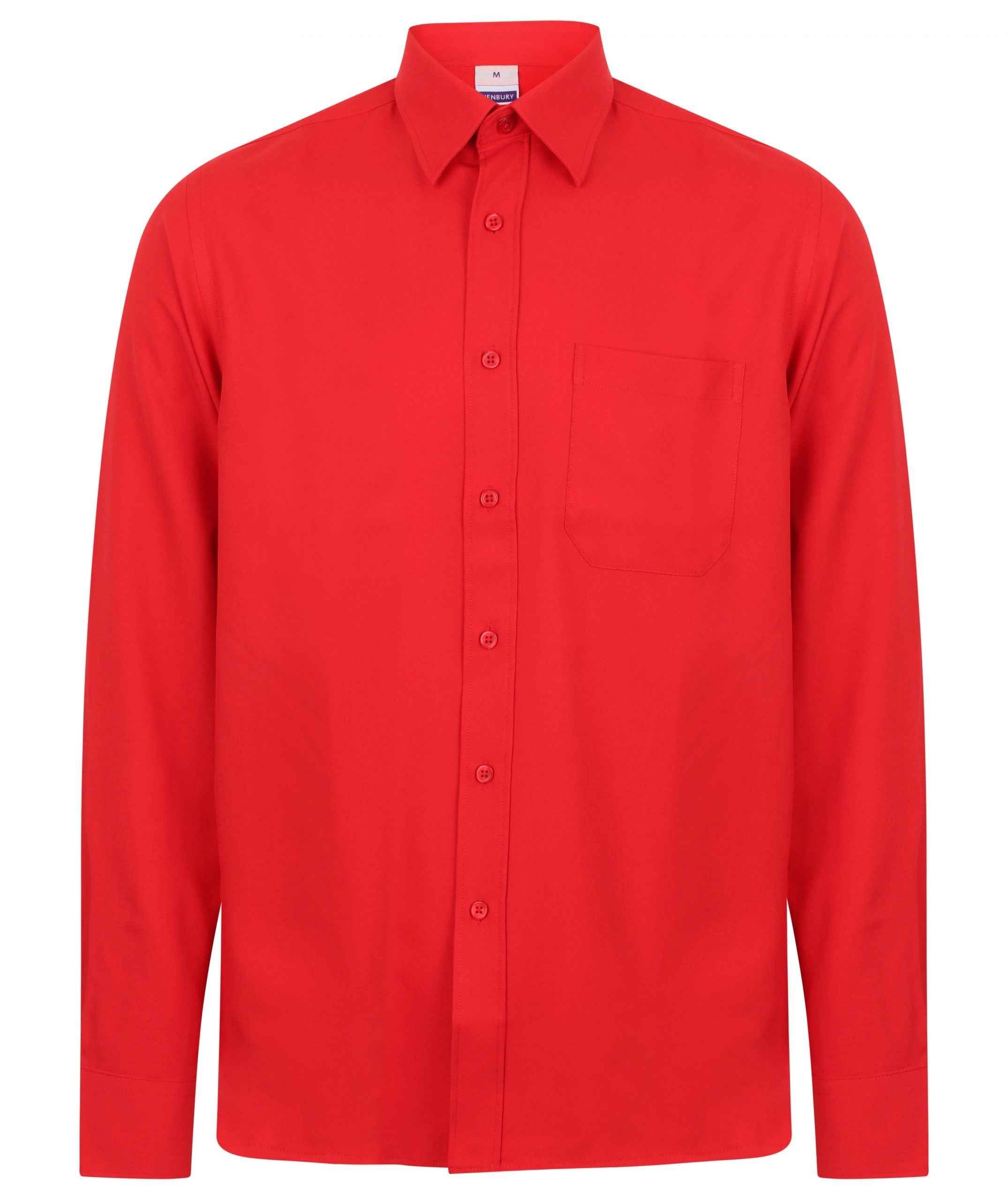 Henbury Mens L/S Wicking Shirt