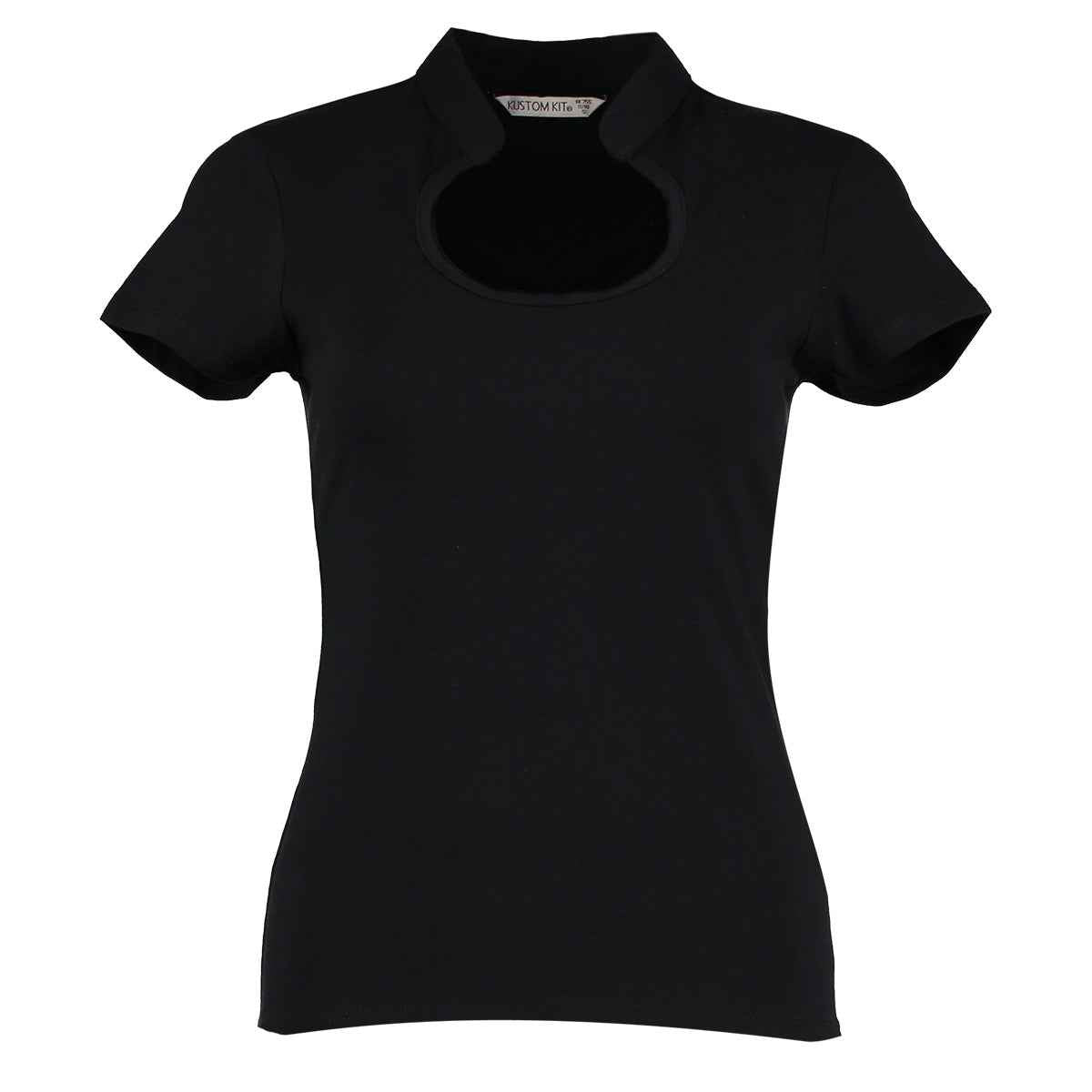 Kustom Kit Keyhole Neck Top