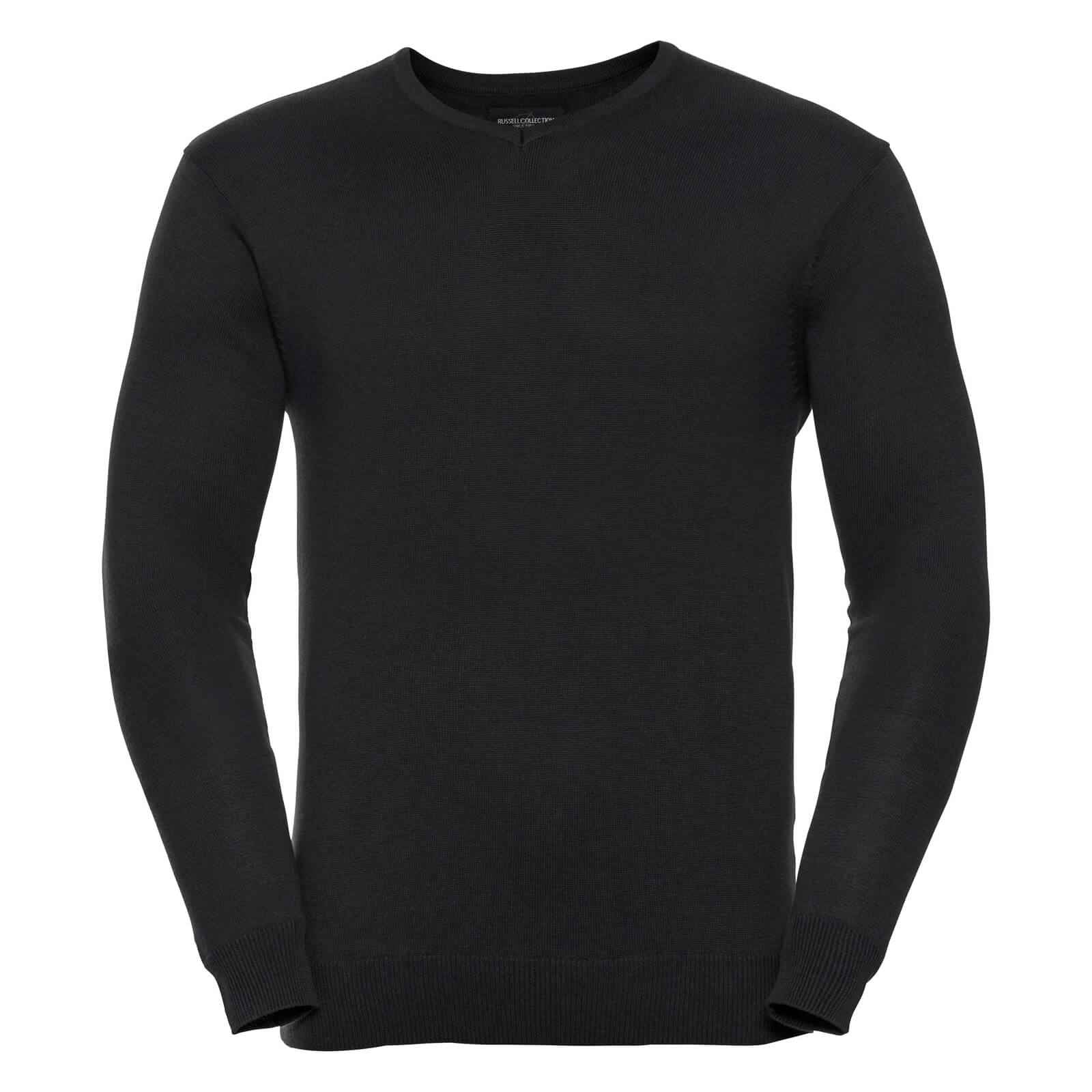 Russell Mens V-Neck Knitted Jumper