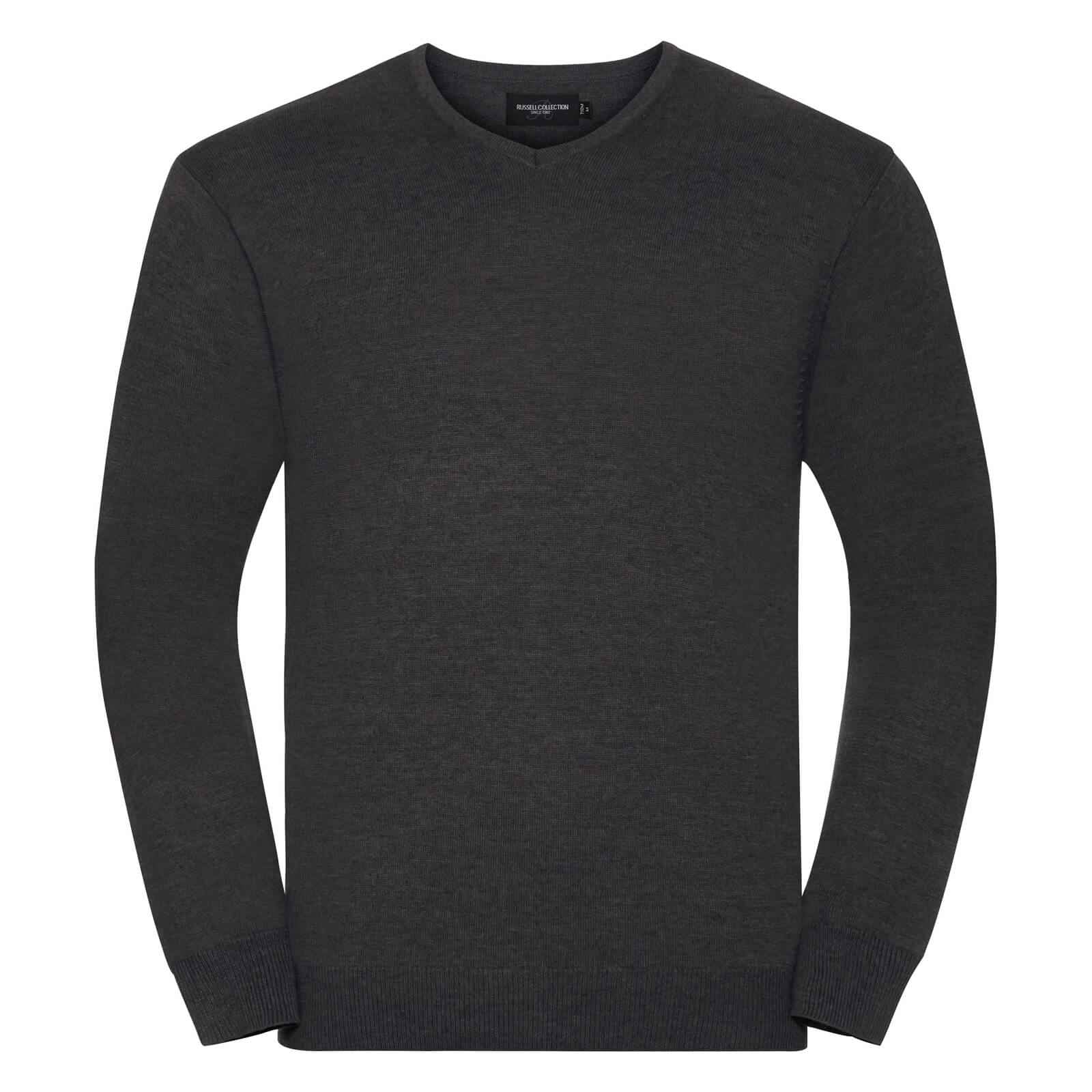 Russell Mens V-Neck Knitted Jumper