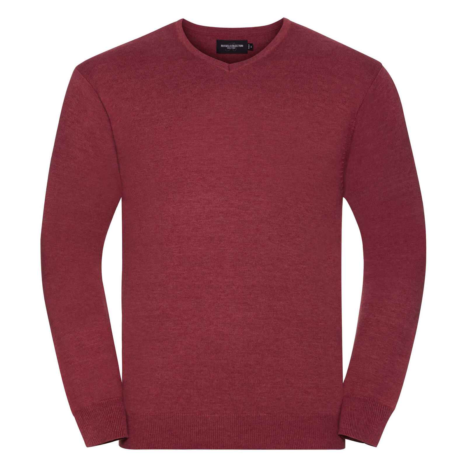 Russell Mens V-Neck Knitted Jumper