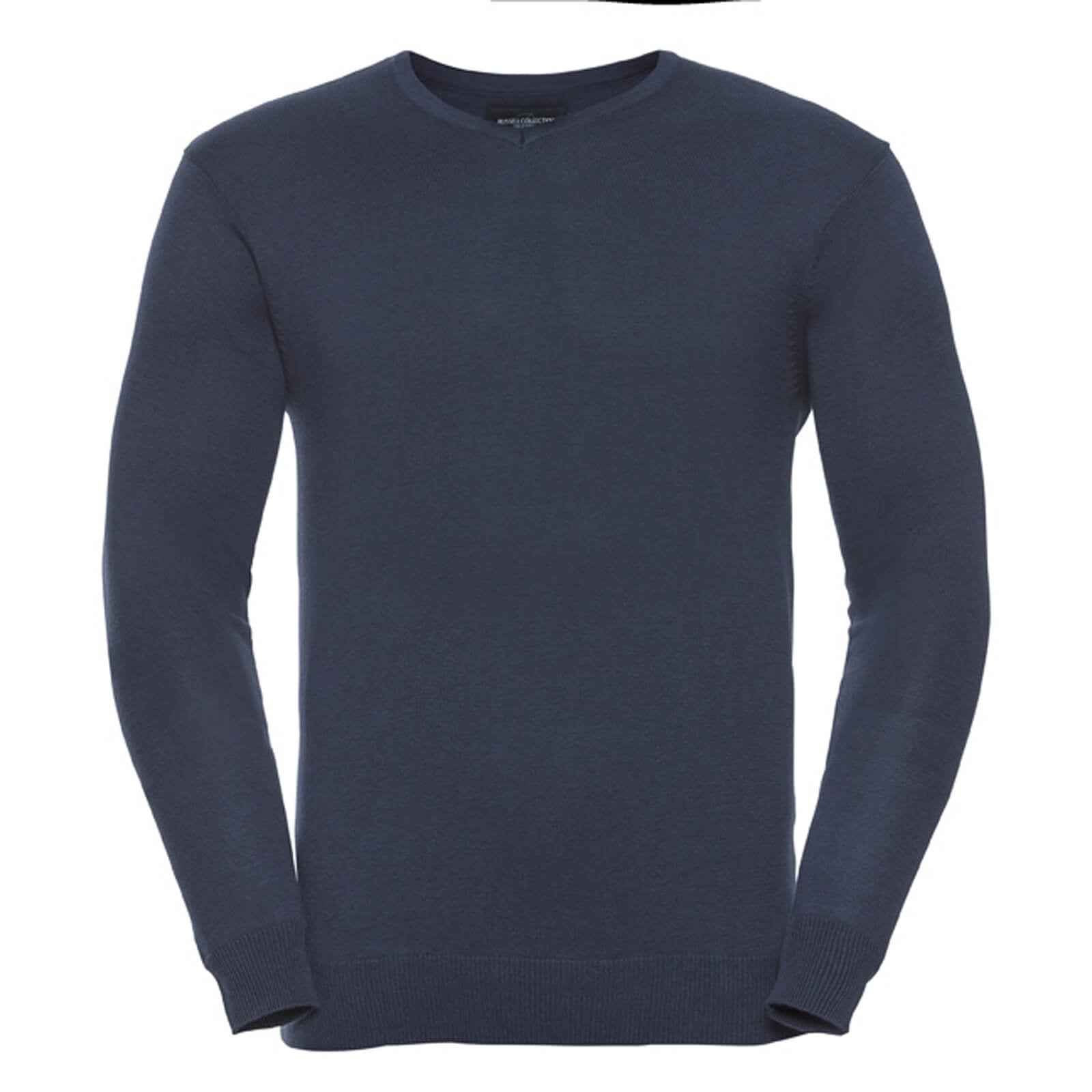 Russell Mens V-Neck Knitted Jumper
