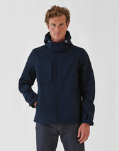Load image into Gallery viewer, B&amp;C Mens Hooded Softshell Jacket
