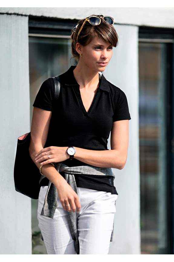 Nimbus Ladies Harvard V-Neck Polo