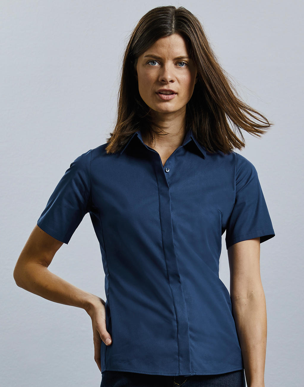 Russell Ladies S/S Ultimate Stretch Shirt