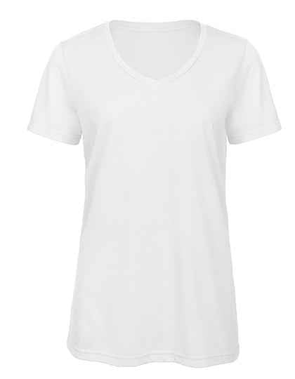 B&C Ladies Triblend V-Neck T-Shirt