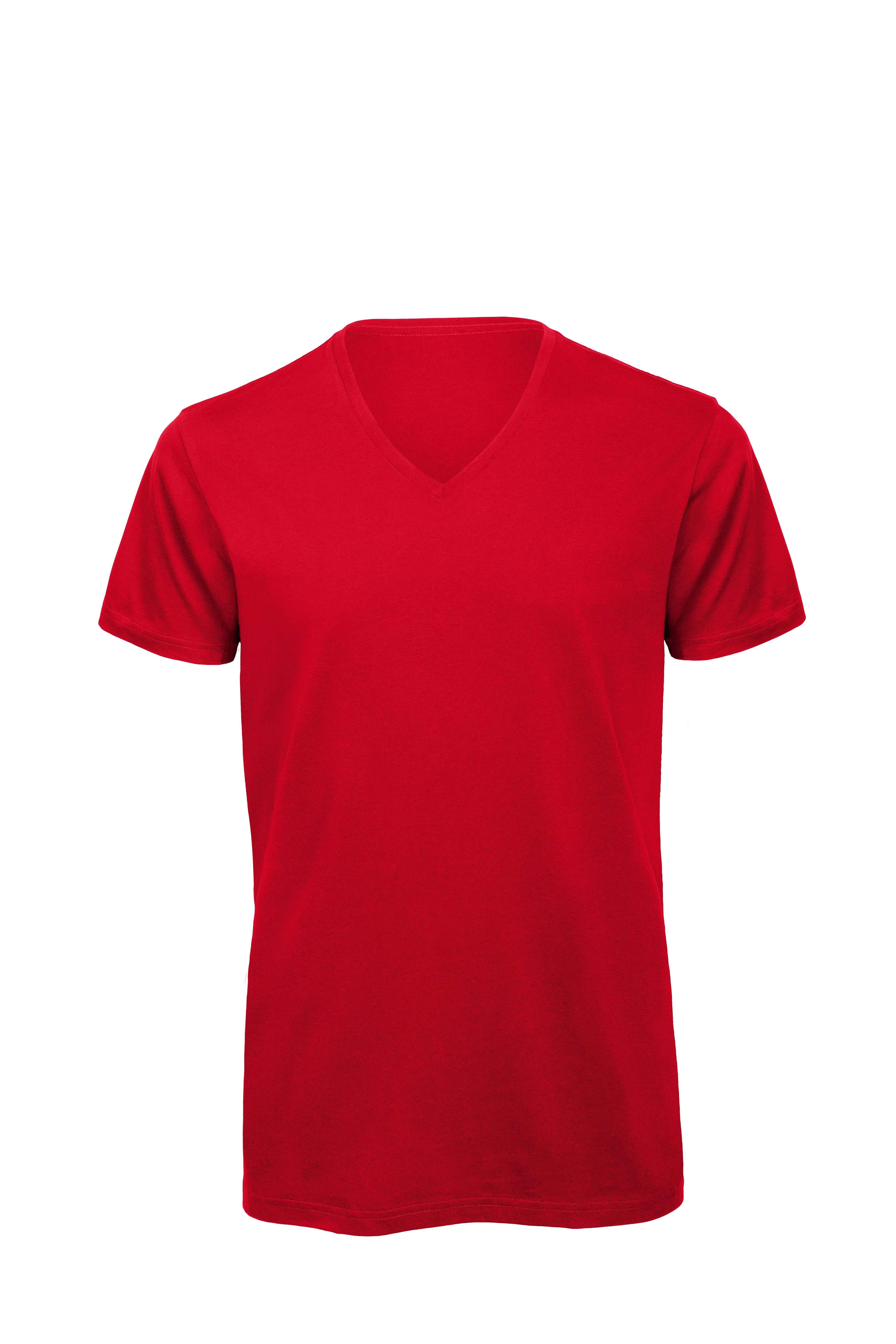 B&C Mens Organic Inspire V-Neck T-Shirt