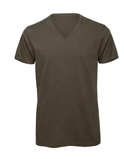B&C Mens Organic Inspire V-Neck T-Shirt
