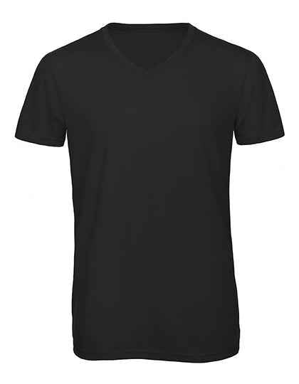 B&C Mens Triblend V-Neck T-Shirt