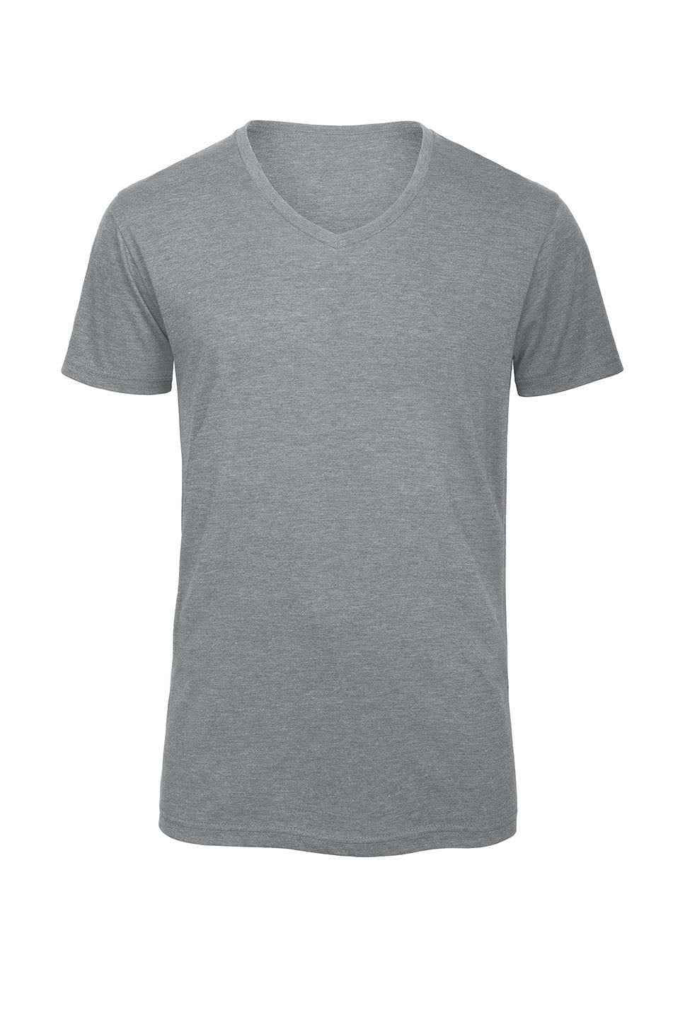 B&C Mens Triblend V-Neck T-Shirt