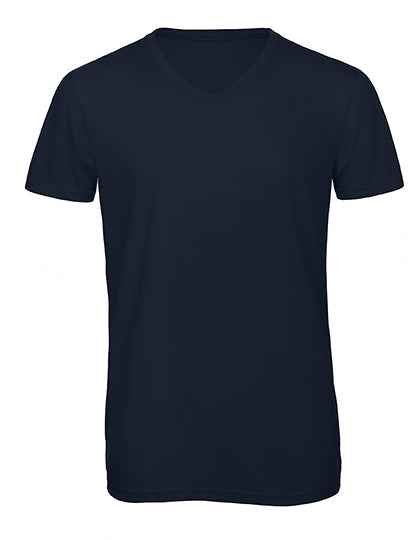 B&C Mens Triblend V-Neck T-Shirt