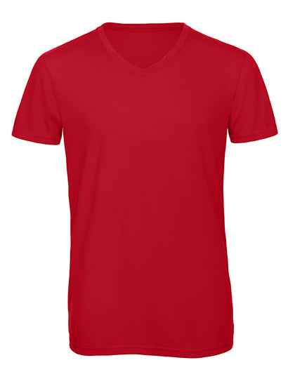 B&C Mens Triblend V-Neck T-Shirt