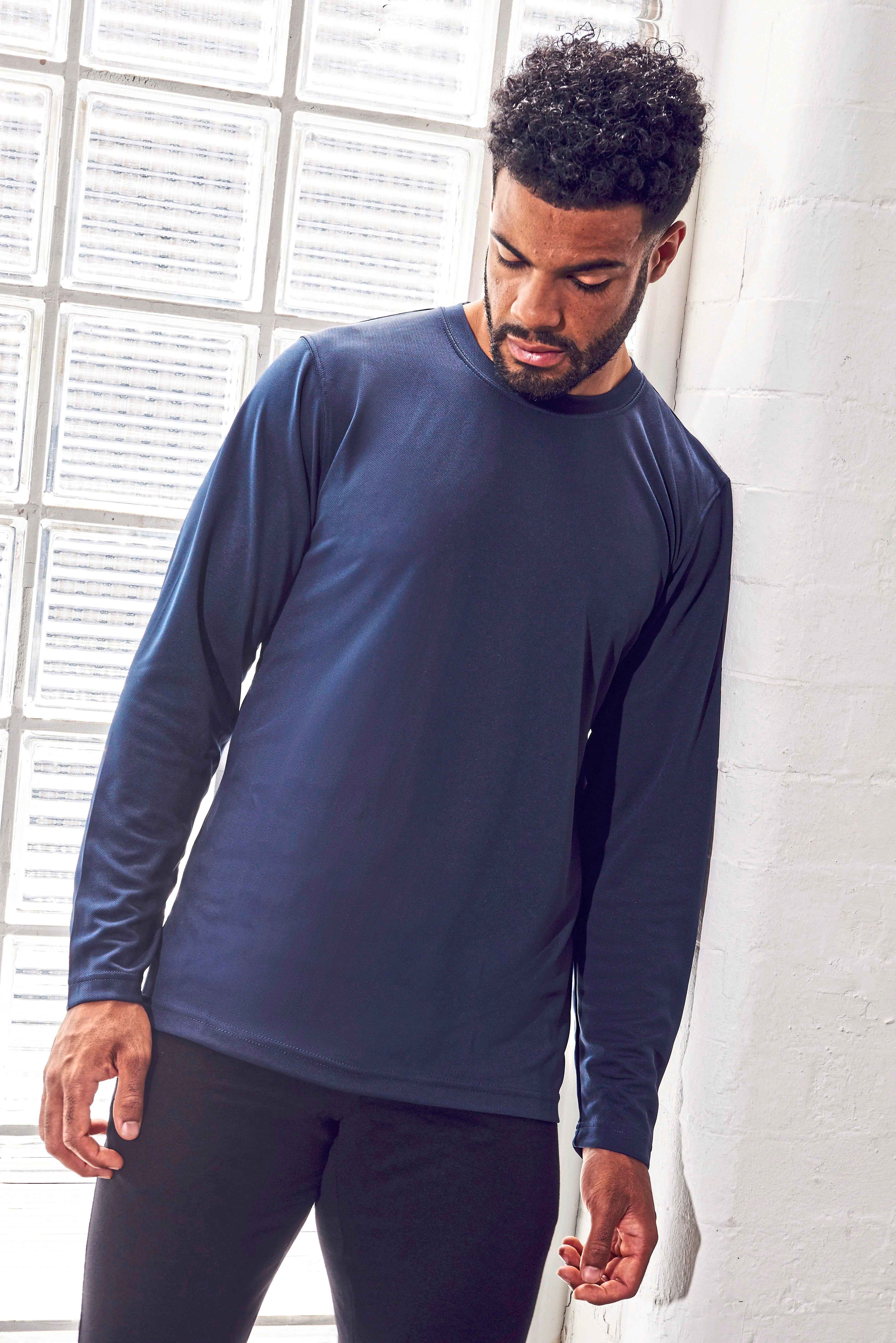 AWDis Mens L/S Cool T-Shirt