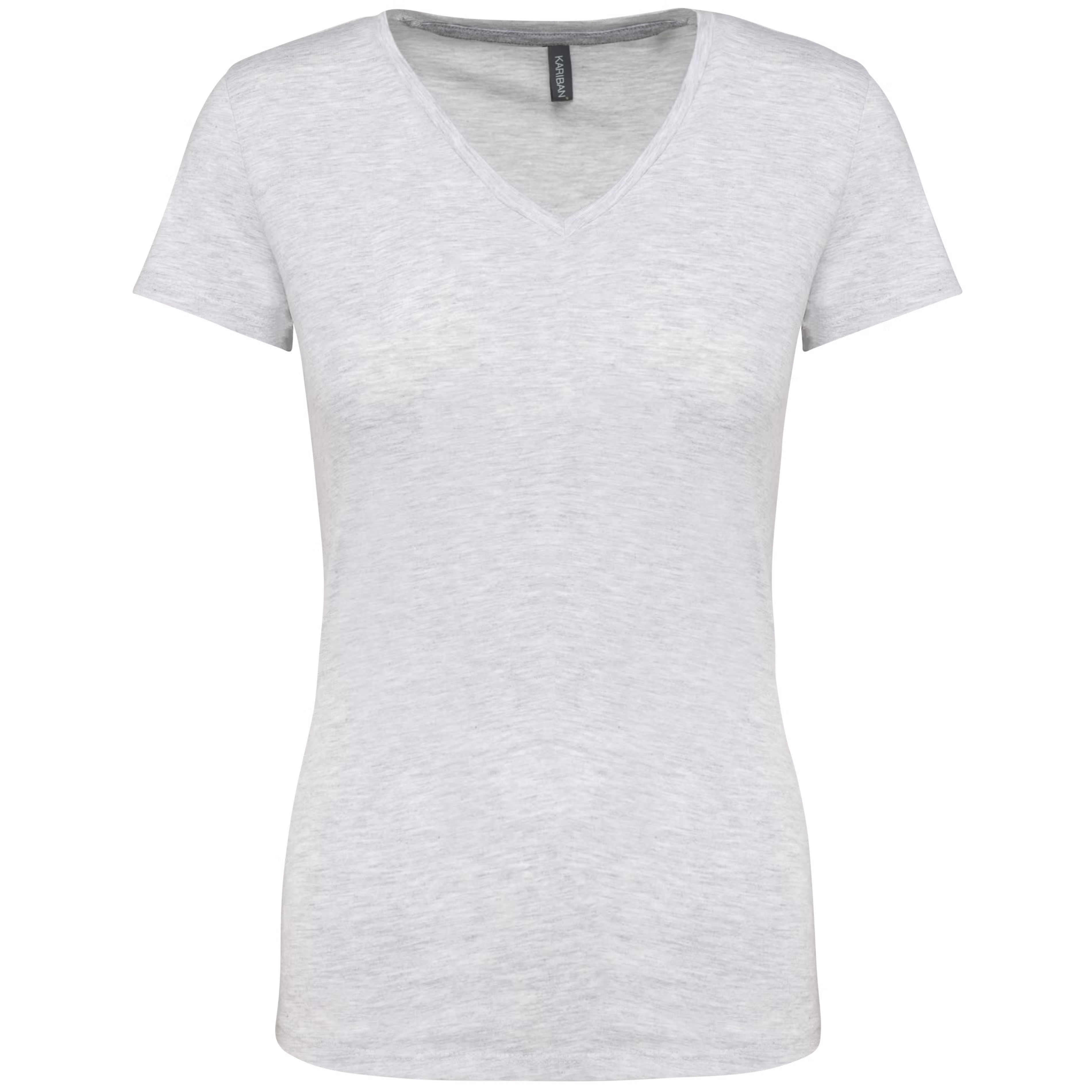 Kariban Ladies S/S V-neck T-Shirt.