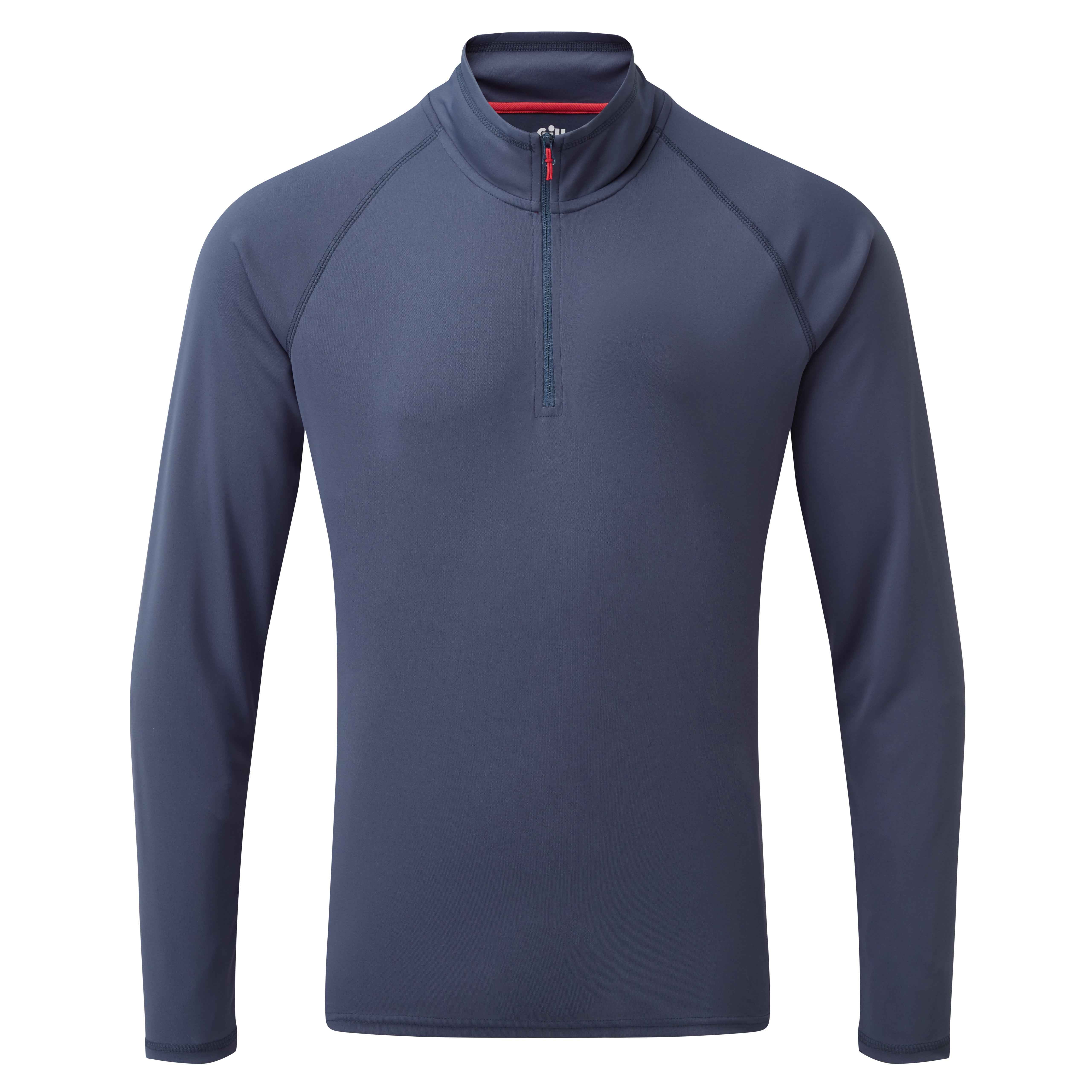 Gill Mens UV Tec Long Sleeve Zip Tee