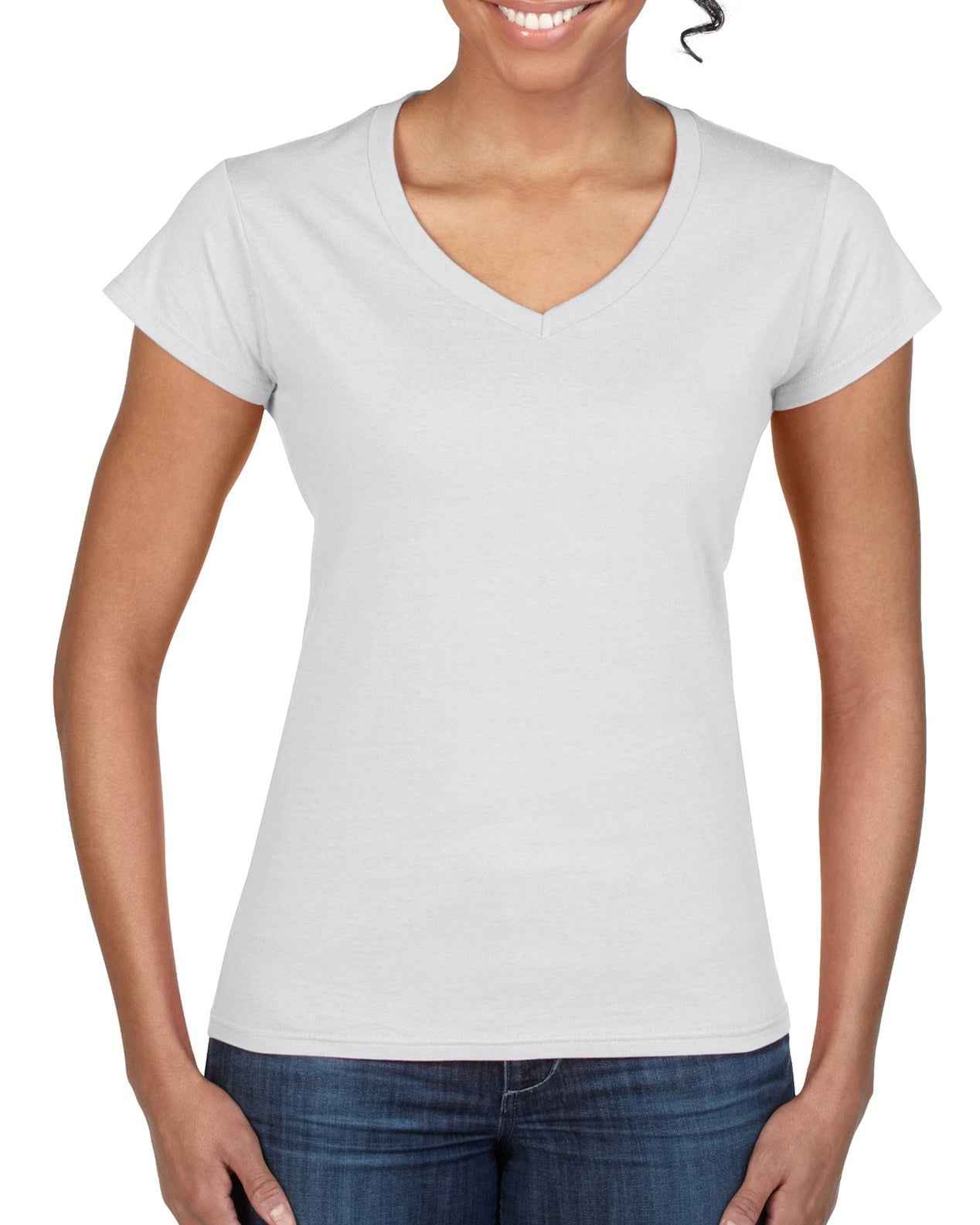 Gildan Ladies Softstyle V-Neck T-Shirt