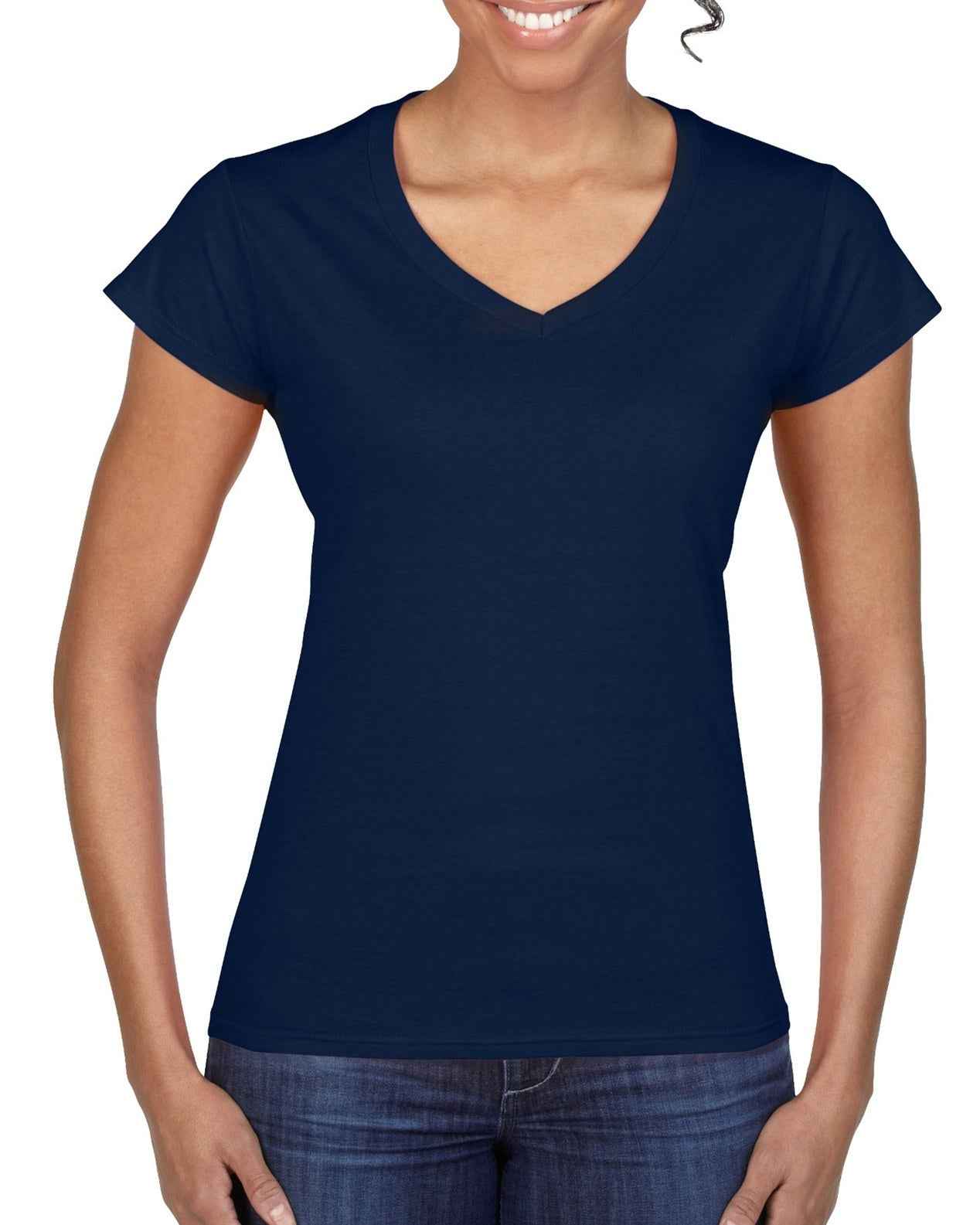 Gildan Ladies Softstyle V-Neck T-Shirt