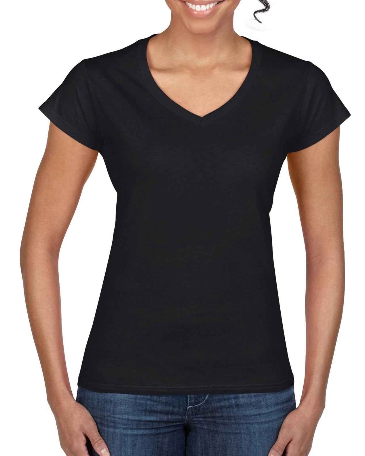 Gildan Ladies Softstyle V-Neck T-Shirt