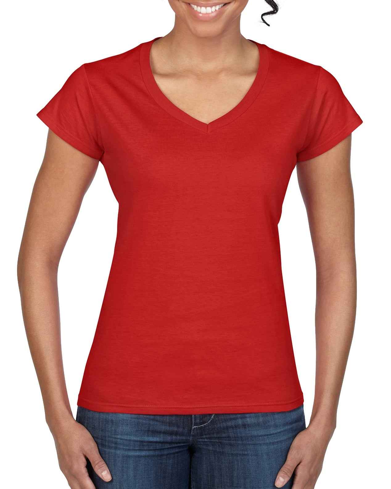 Gildan Ladies Softstyle V-Neck T-Shirt