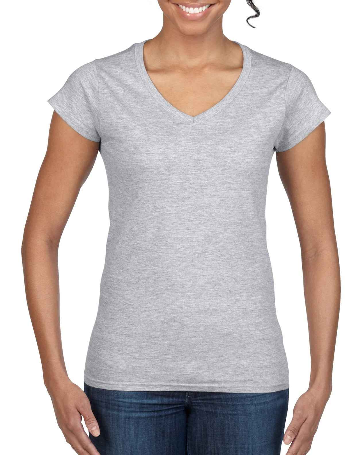 Gildan Ladies Softstyle V-Neck T-Shirt