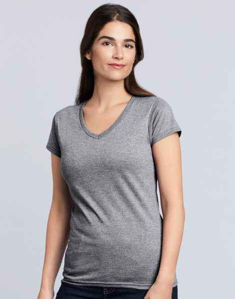 Gildan Ladies Softstyle V-Neck T-Shirt