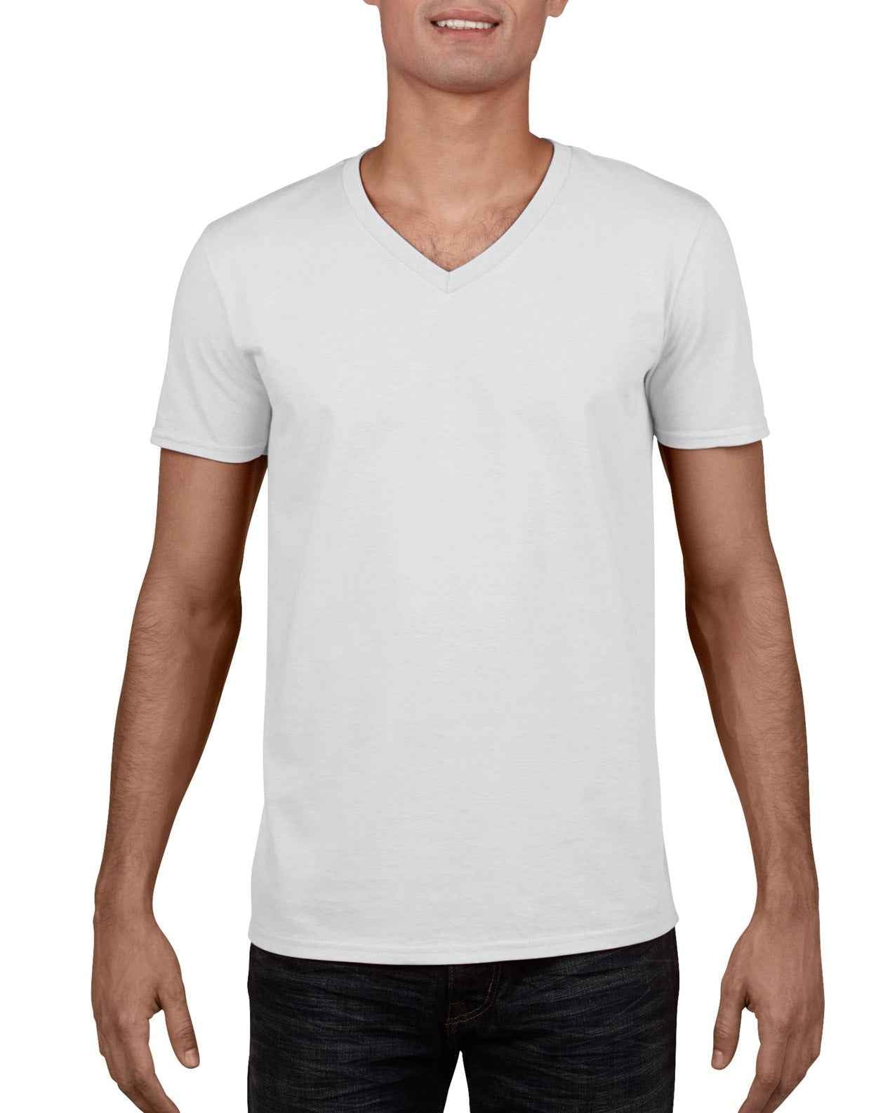 Gildan Mens Softstyle V-Neck T-Shirt
