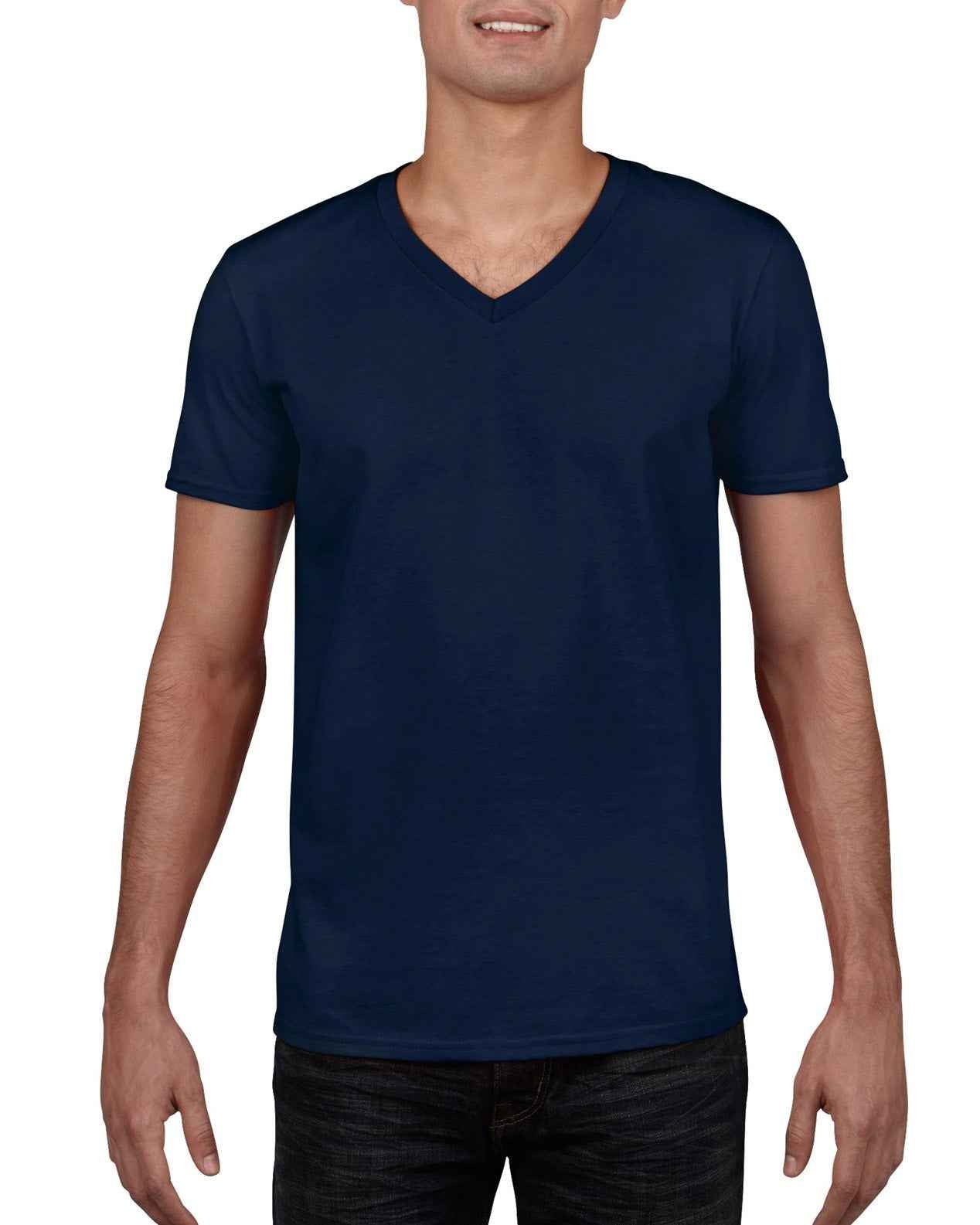 Gildan Mens Softstyle V-Neck T-Shirt