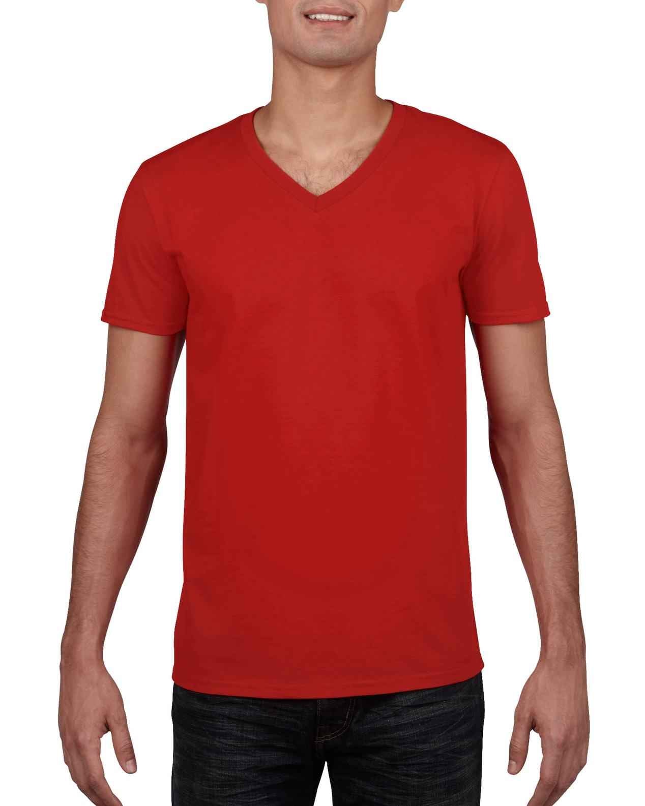 Gildan Mens Softstyle V-Neck T-Shirt