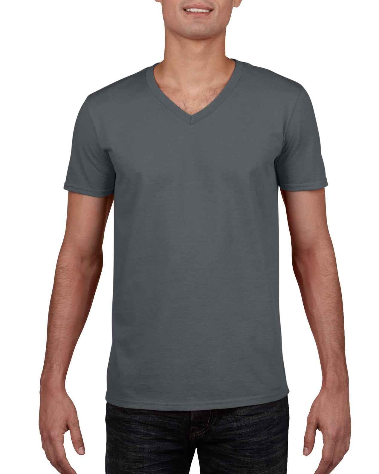 Gildan Mens Softstyle V-Neck T-Shirt