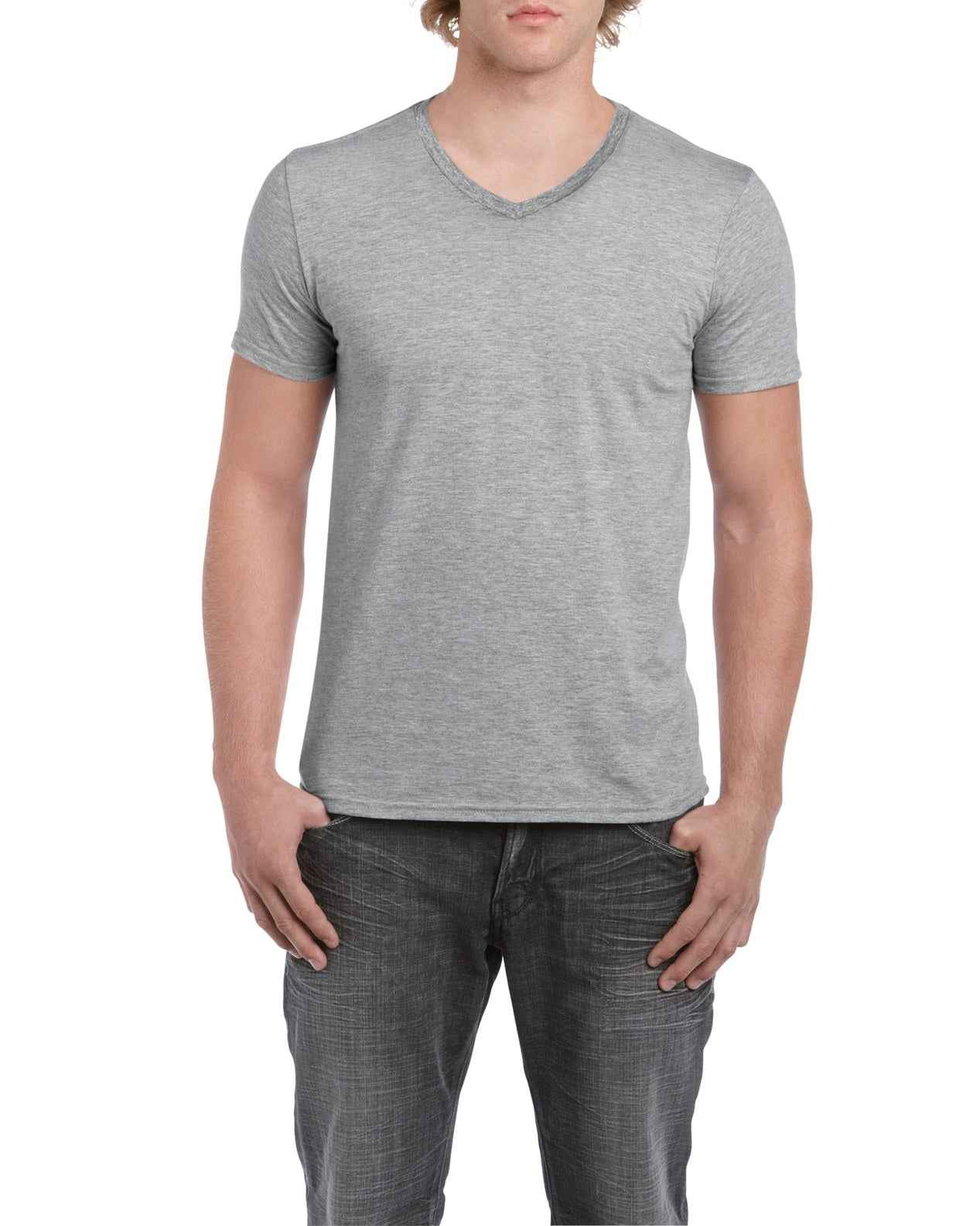 Gildan Mens Softstyle V-Neck T-Shirt