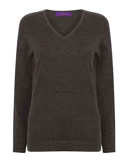 Henbury Ladies Lightweight V-Neck Jumper