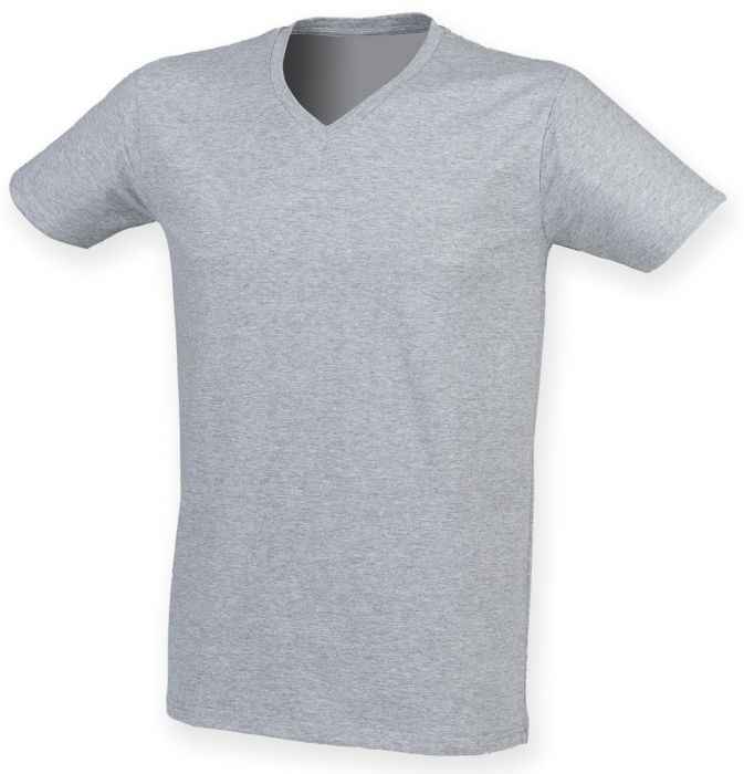 Skinnifit Mens S/S V-neck Feel Good Stretch T-Shirt