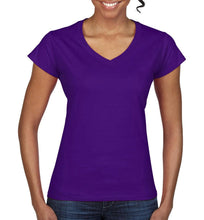 Load image into Gallery viewer, Gildan Ladies Softstyle V-Neck T-Shirt
