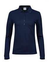 Load image into Gallery viewer, Tee Jays Ladies Luxury Stretch L/S Polo
