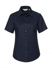Load image into Gallery viewer, Russell Ladies Short Sleeve Classic Oxford Shirt

