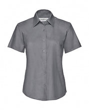 Load image into Gallery viewer, Russell Ladies Short Sleeve Classic Oxford Shirt
