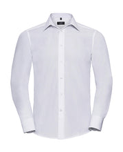 Load image into Gallery viewer, Russell Mens Tailored L/S Poplin Shirt
