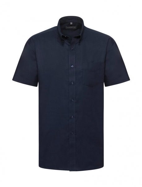 Russell Mens Short Sleeve Oxford Shirt.