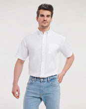 Load image into Gallery viewer, Russell Men&#39;s Short Sleeve Oxford Shirt
