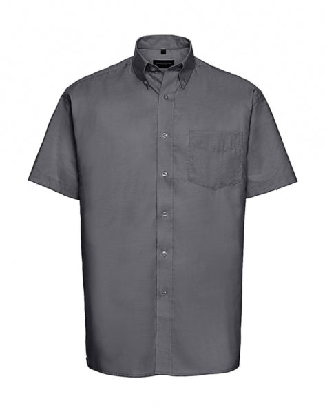 Russell Mens Short Sleeve Oxford Shirt.