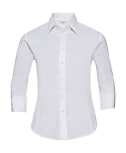 Load image into Gallery viewer, Russell Ladies 3/4 Sleeve Easy Care Fitted Shirt
