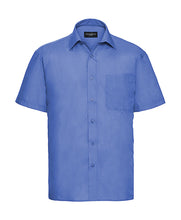 Load image into Gallery viewer, Russell Mens S/S Poplin Shirt

