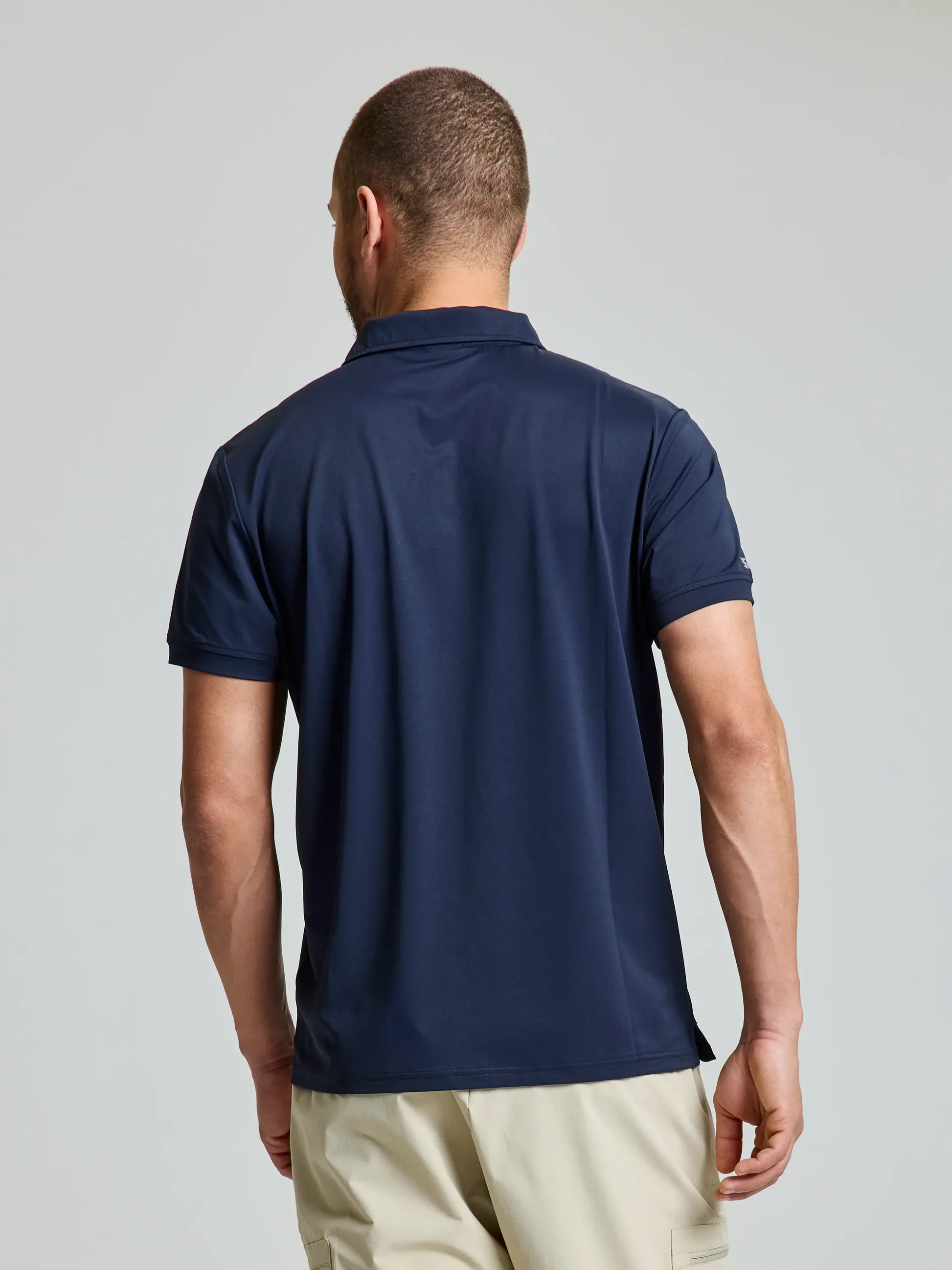 Slam Mens S/S Tech Pique Polo.